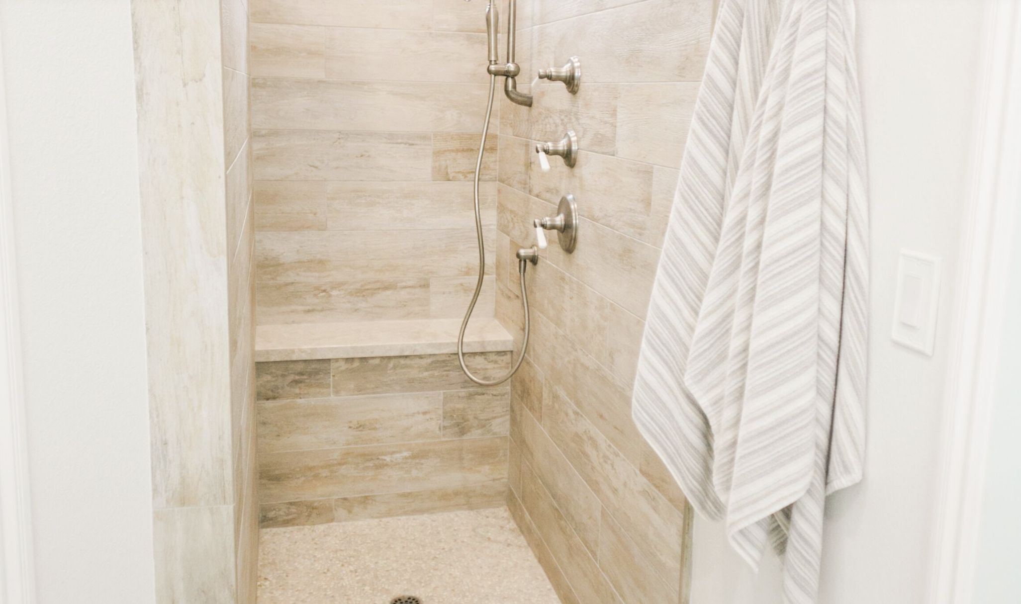 Master walk-in shower